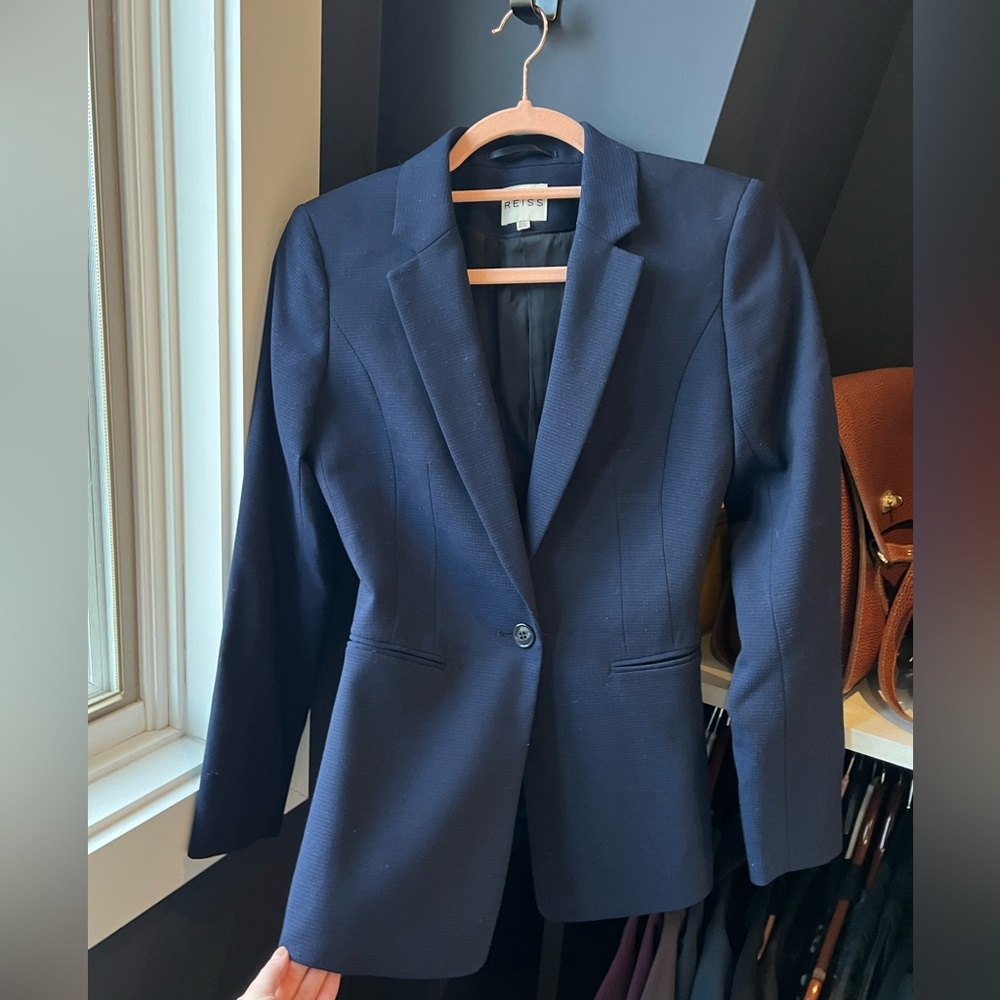 Reiss Blazer, rich Navy— size 0